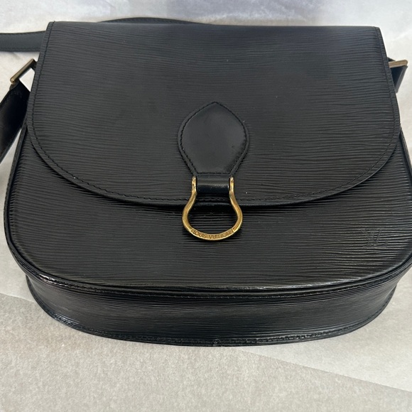 Vintage Louis Vuitton Black Epi Saint-Cloud Crossbody Bag EUC - Picture 3 of 14
